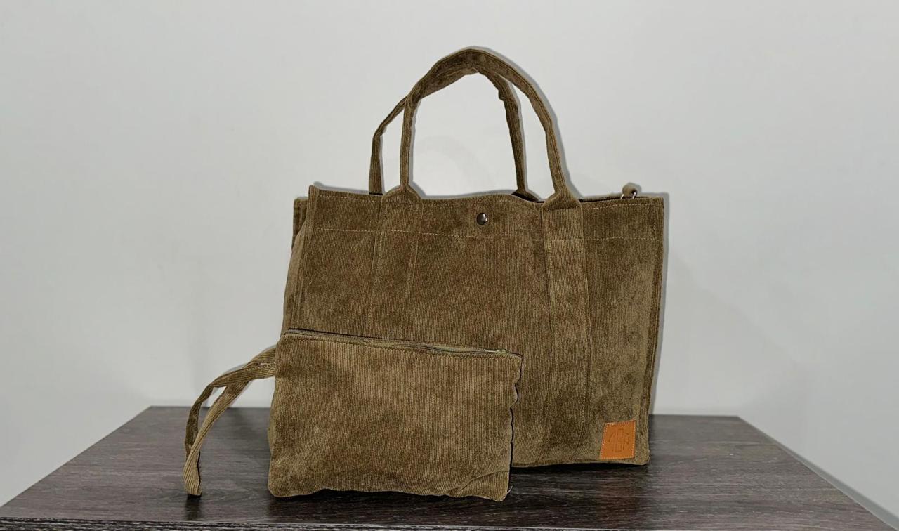Corduroy shoulder bags