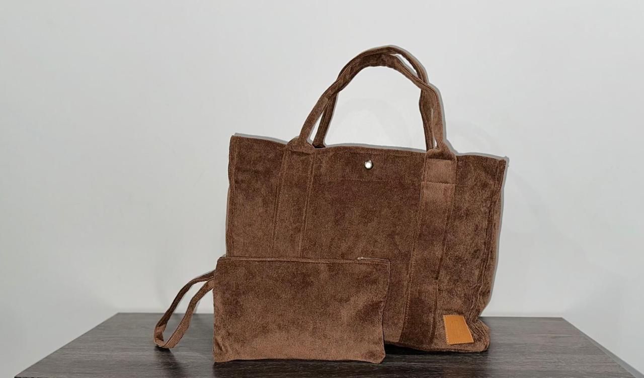 Corduroy shoulder bags