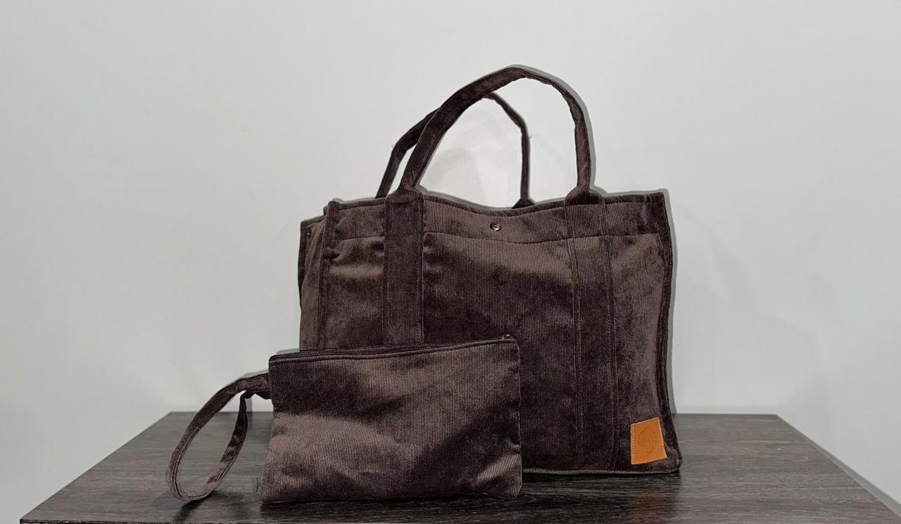 Corduroy shoulder bags