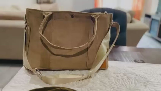 Corduroy shoulder bags